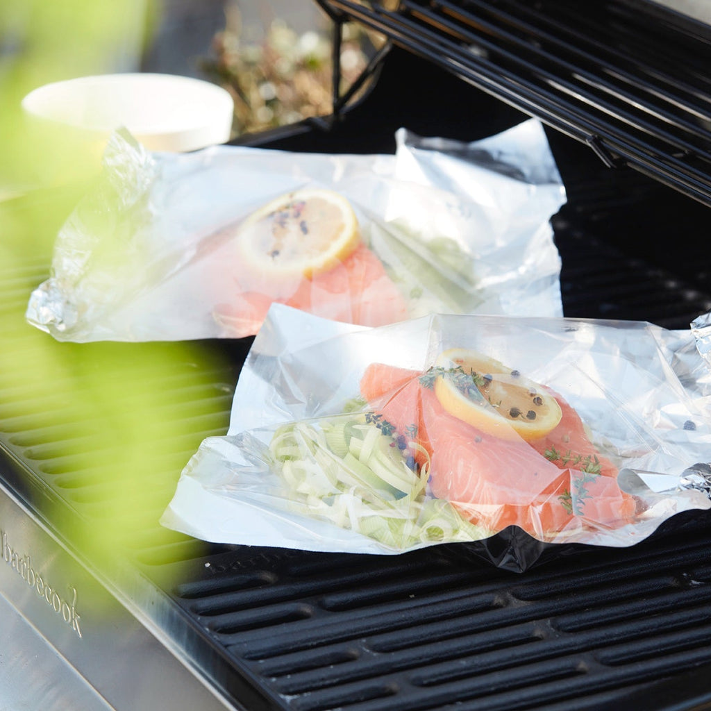 Lachs en papillote vom Grill