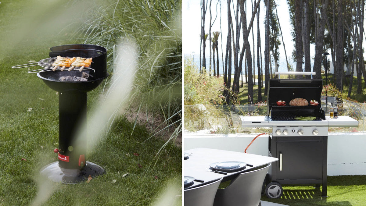 Gas BBQ vs. charcoal BBQ Barbecook