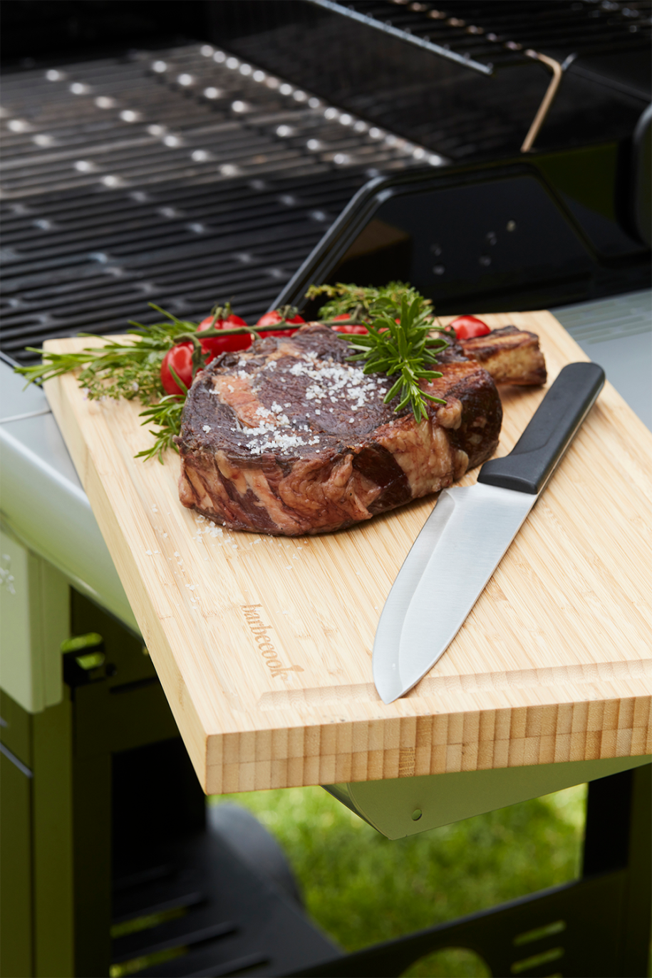 Bamboo cutting board with groove 46.5x28x2.8cm