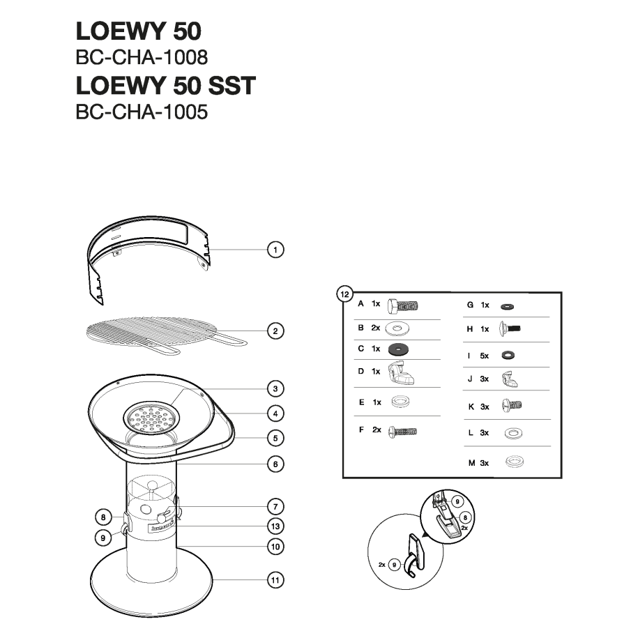 Spare parts Loewy 50 SST