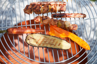 Resizable round grill