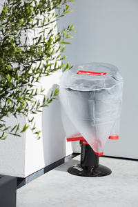 Houtskoolbarbecue hoes doorzichtig