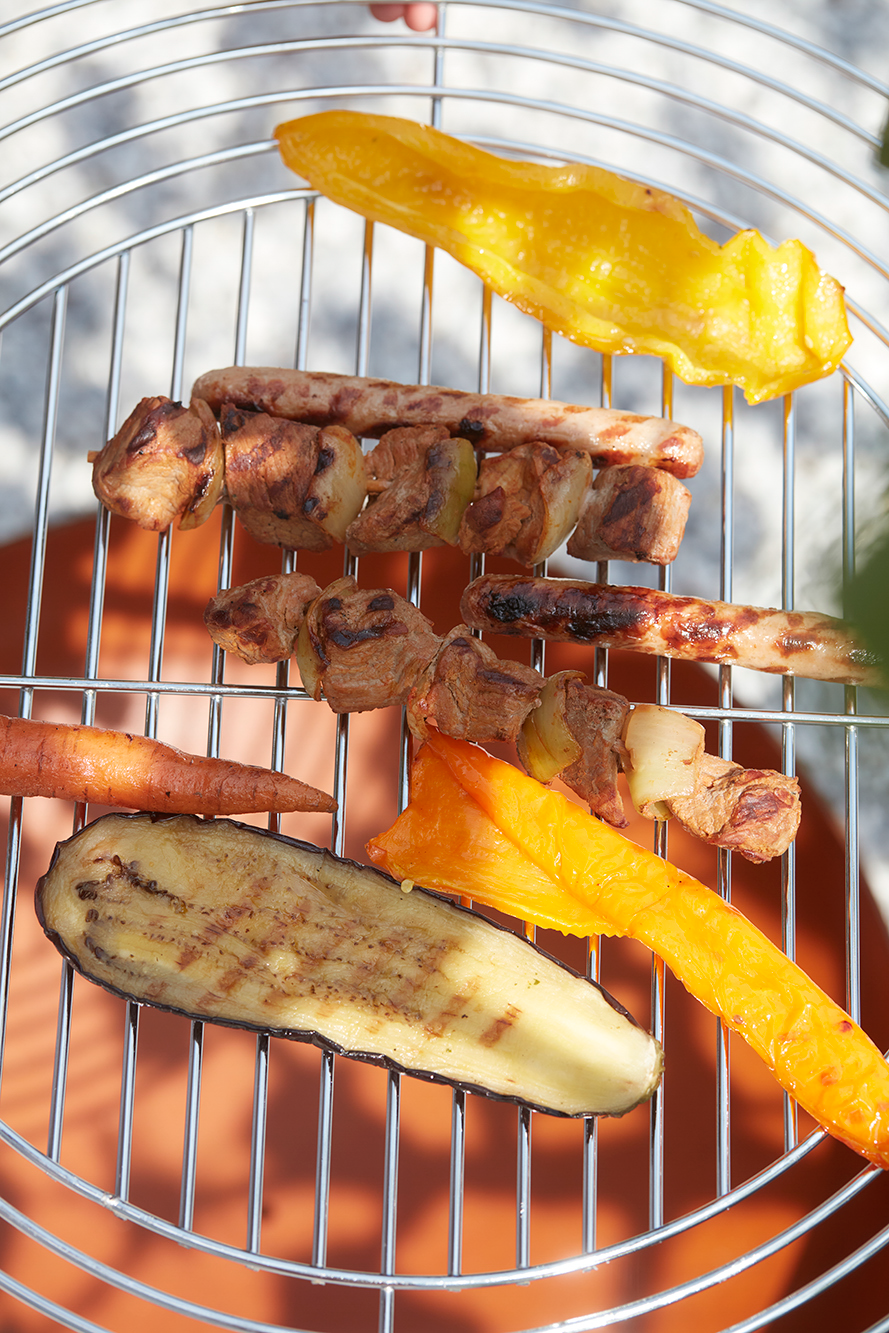 Resizable round grill