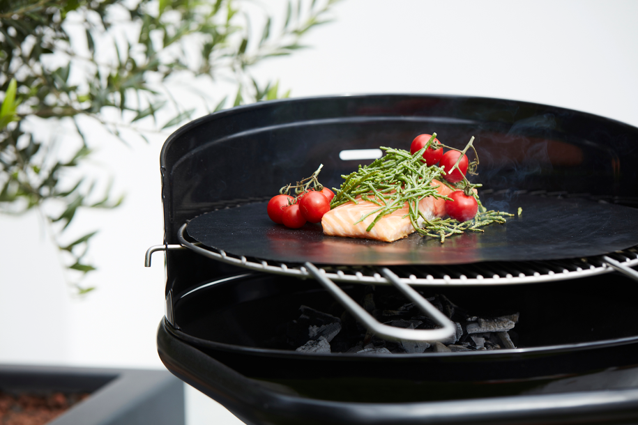 Set van 2 grillmatten zwart Ø 40cm