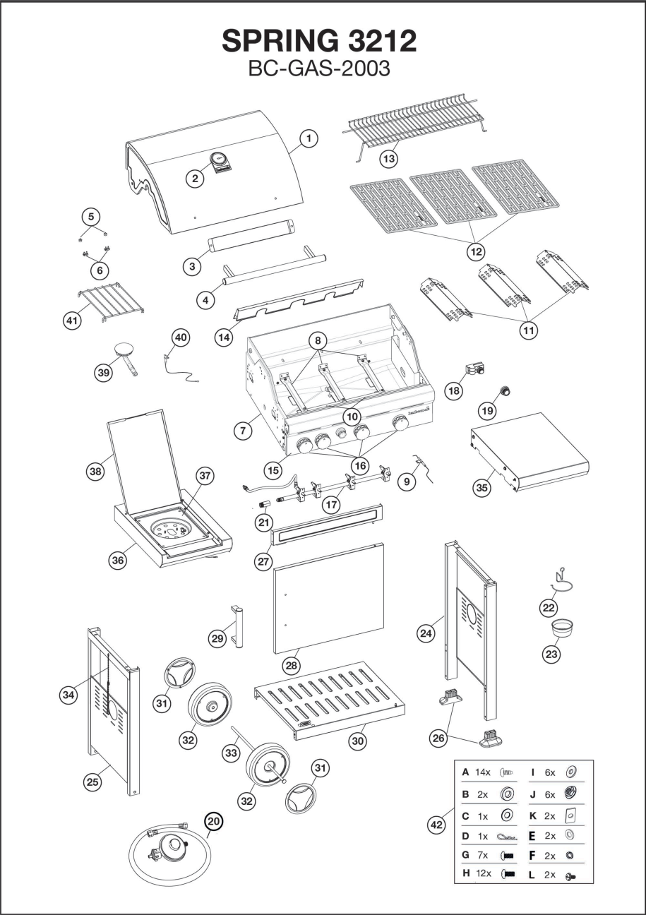 Spare parts BC-GAS-2066