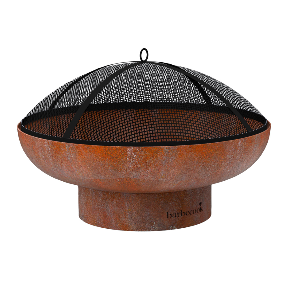 barbecook Pare-étincelles en métal noir 75 cm