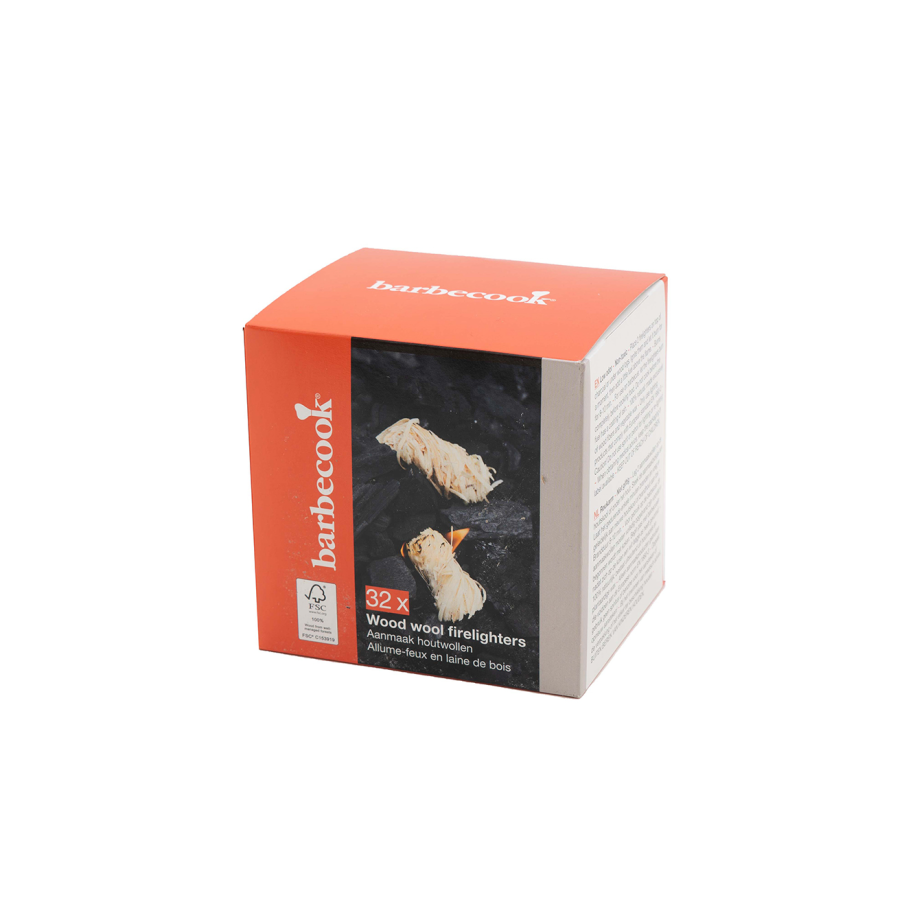 barbecook Allume-feu en laine de bois 32 pièces FSC®