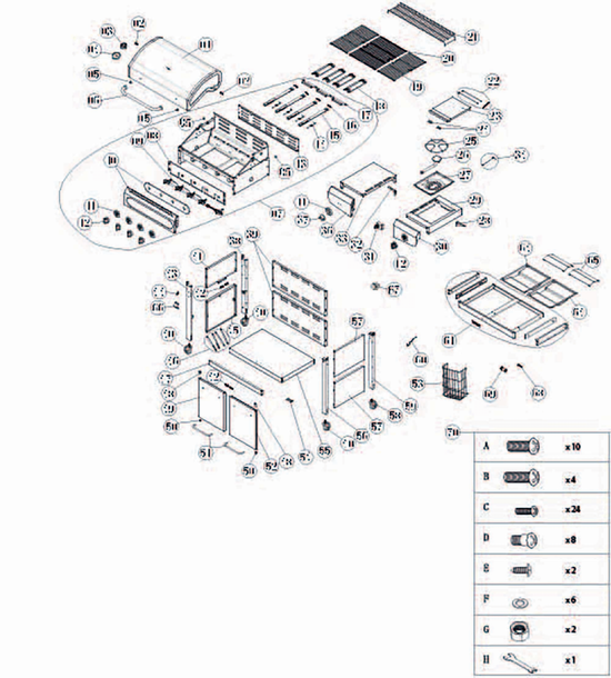 Spare parts Siesta 412 Graphite