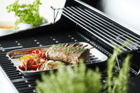 Reusable stainless steel grill pan