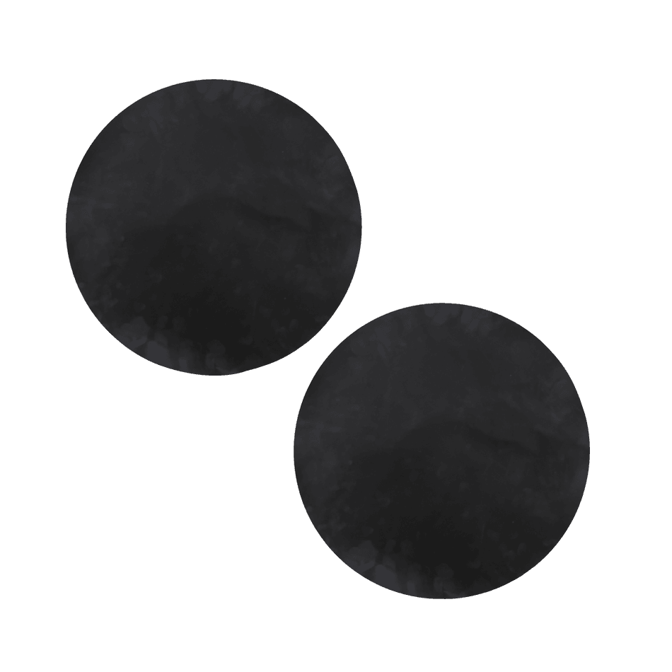 Set van 2 grillmatten zwart Ø 40cm