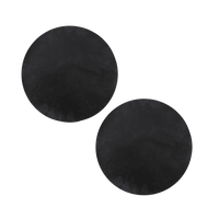 Set van 2 grillmatten zwart Ø 40cm