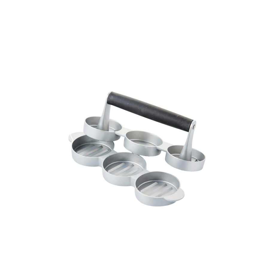 barbecook Mini presse à hamburger pour 3 hamburgers