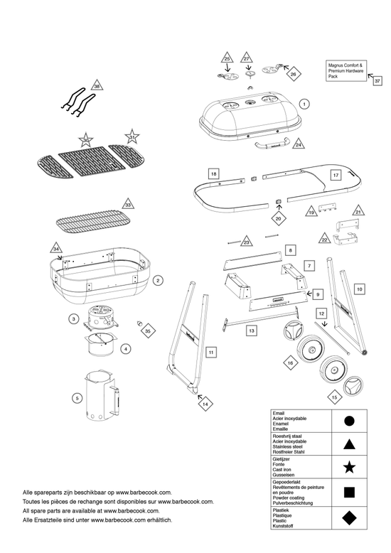 Spare parts Magnus Comfort