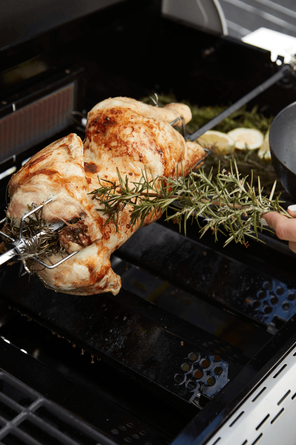Gas barbecue with rotisserie deals