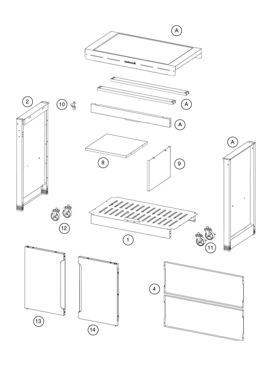 Spare parts Premium buddy for gas barbecue