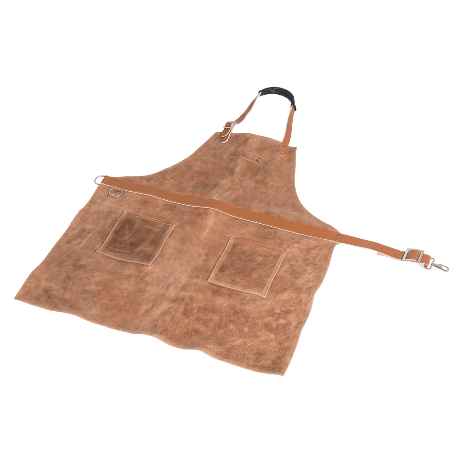Leather apron brown