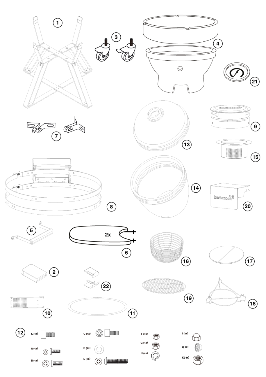 Spare parts Kamal 60/XL matte