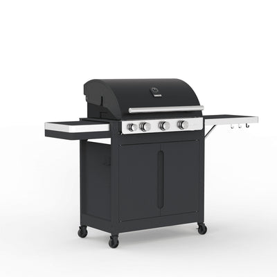 Barbecook Stella 3201 barbecue à gaz noir avec armoires 50MB 174x59x119cm